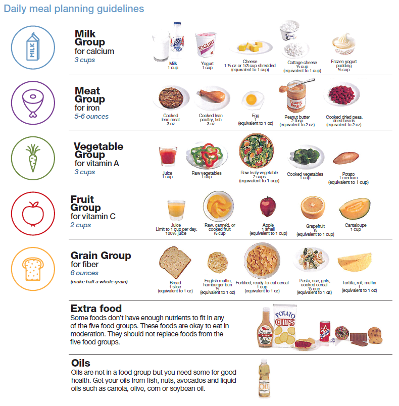 Welia Health Birth Center Daily Meal Planning Guide