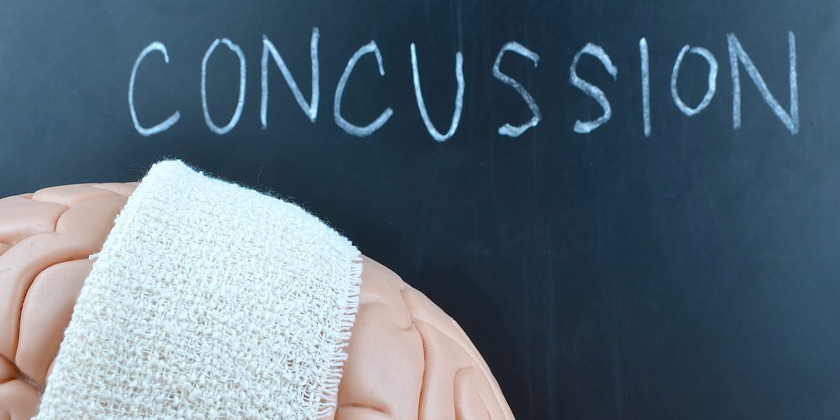 Concussion and bandaged brain