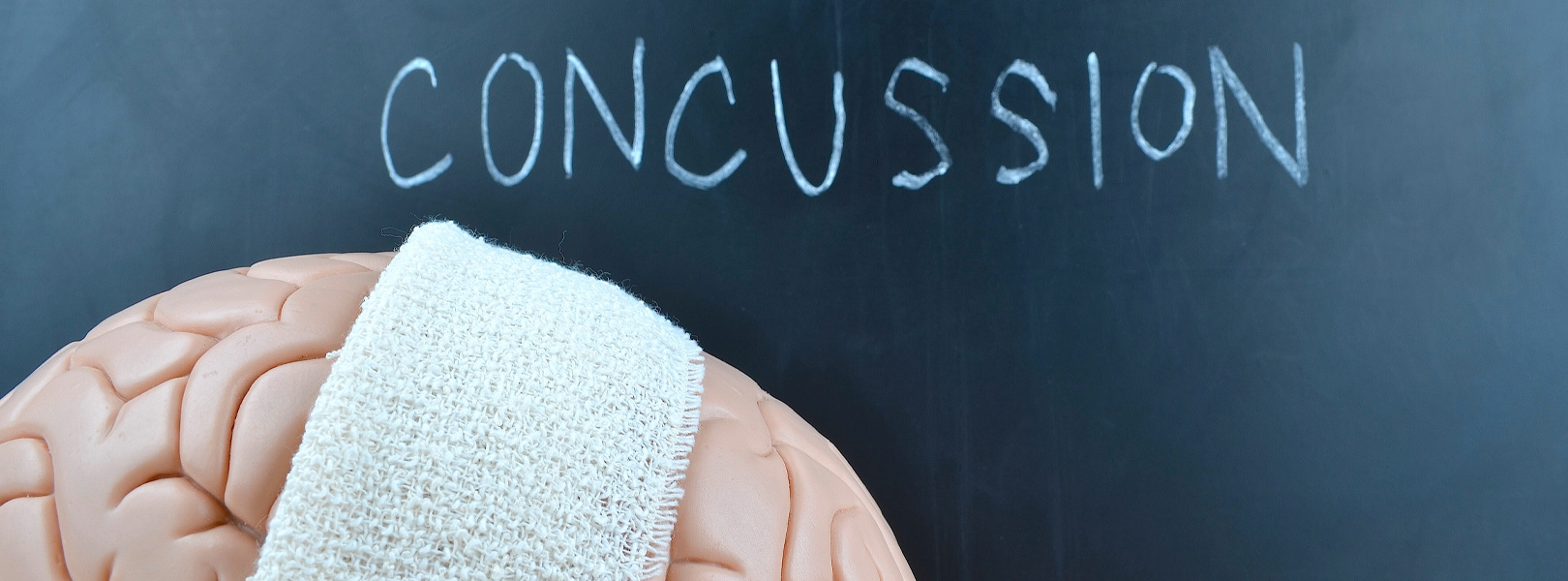 Concussion and bandaged brain