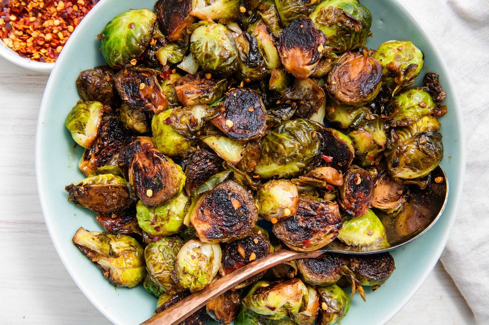 Honey Balsamic Glazed Brussels Sprouts
