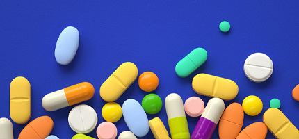 colorful pills and tablets