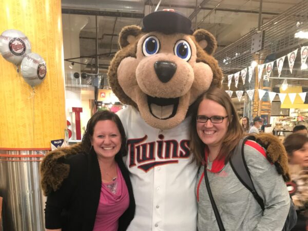 Trisha and Brittany at the Minnesota Twins game