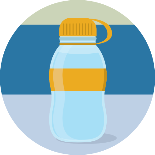 Illustration of a water bottle