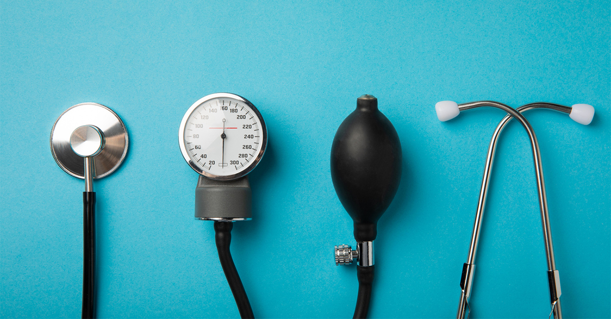 Blood pressure cuff and stethescope