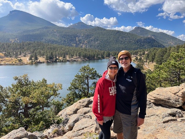 Dr. Troy Mork and wife Jean traveling
