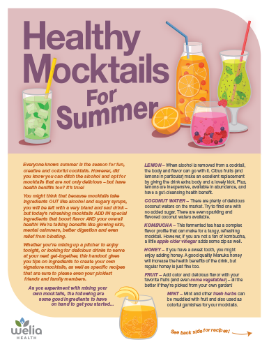 Healthy Mocktails for Summer handout thumbnail