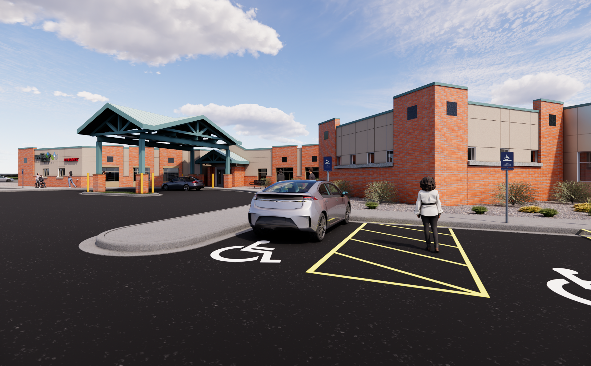 Welia Health Pine City expansion, rendering of lab addition