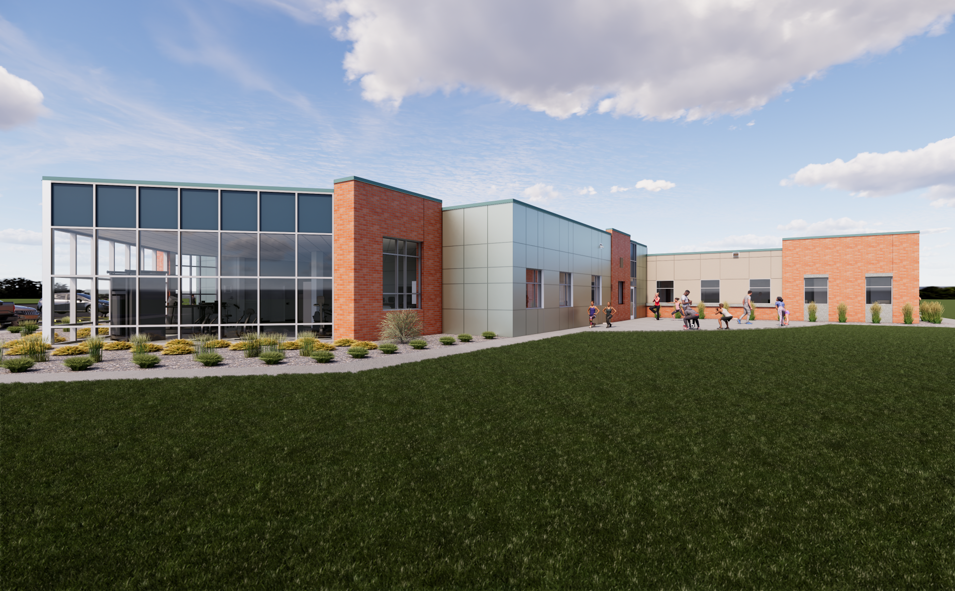Welia Health Pine City expansion, rendering of the rehab addition