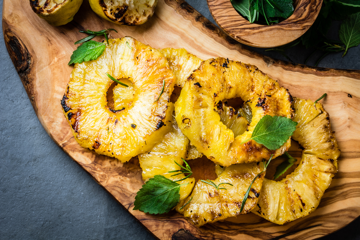 Grilled pineapple